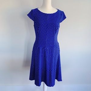$23 ANNE KLEIN Blue Polkadot Dress